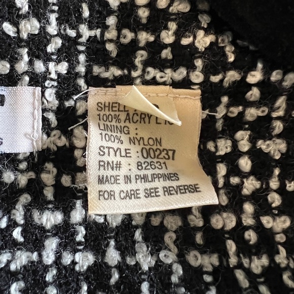 JRT By Newport News | Black & White Tweed Jacket - Picture 6 of 6